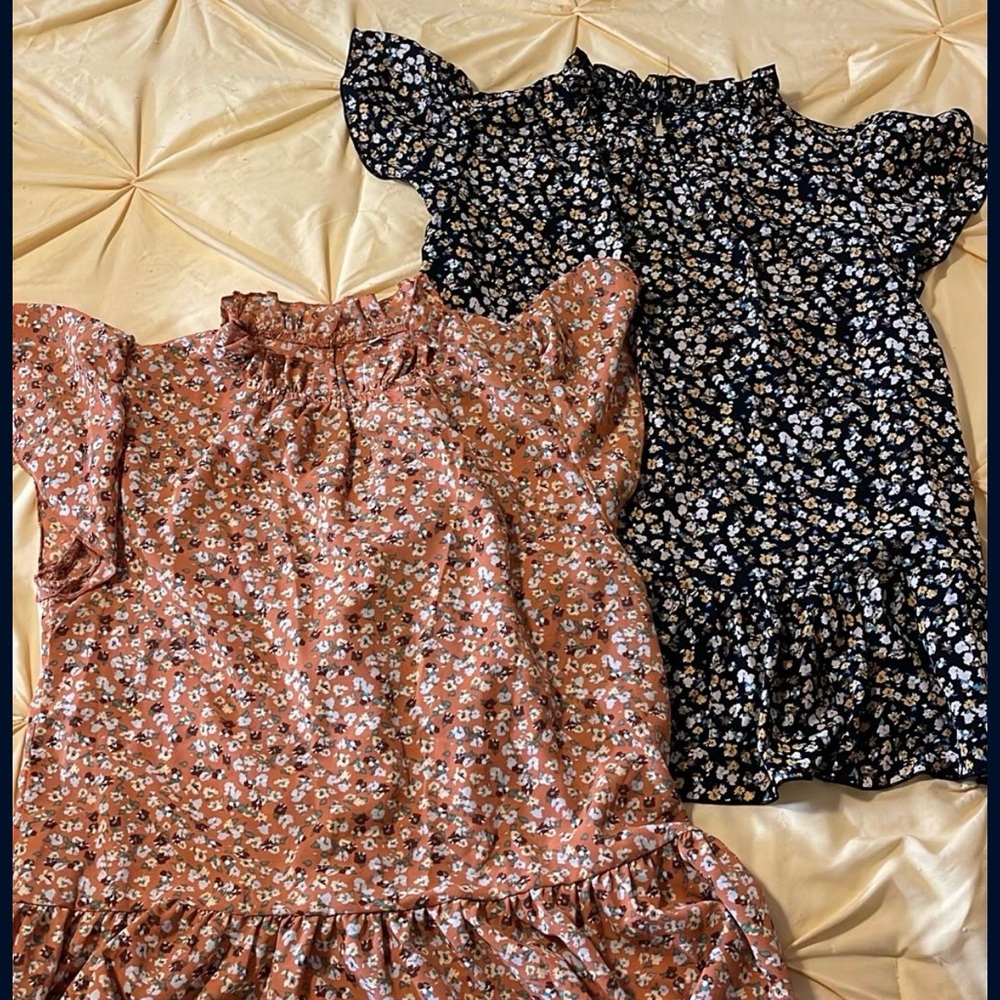 SHEIN ruffled shoulder blouses